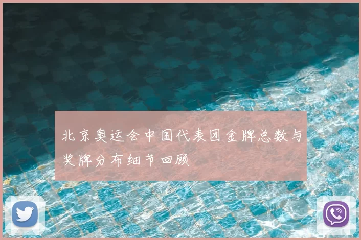 北京奥运会中国代表团金牌总数与奖牌分布细节回顾